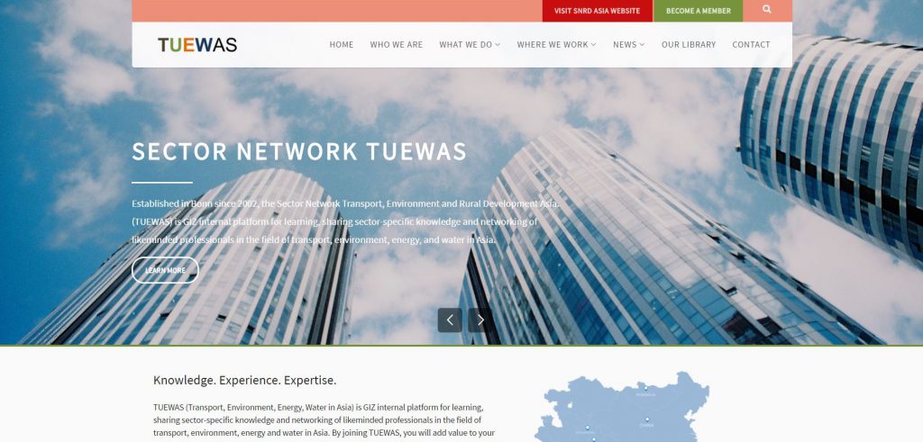 The Sector Network Transport, Environment, Energy and Water in Asia launches new website