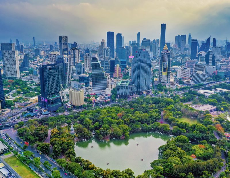Aerial Photograph at Lumphini Park, Bangkok