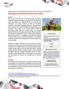 Factsheet: Strengthening Climate-Smart Rice Value Chains