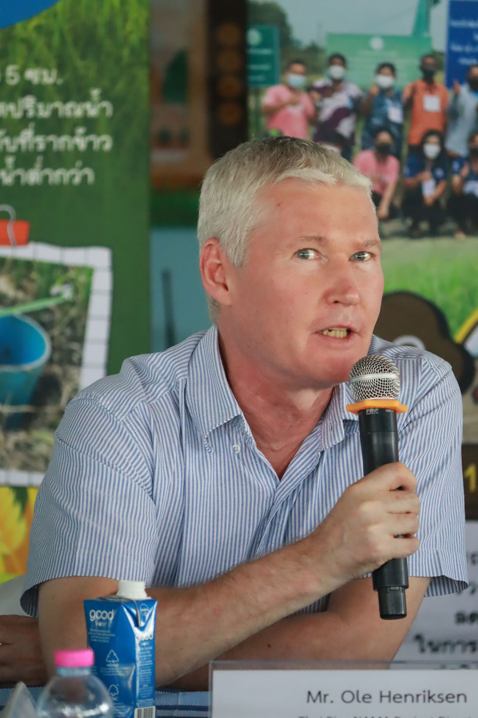 Ole Henriksen, Thai Rice NAMA Project Director (คุณโอเล เฮนริคเซ่น ผู้อำนวยการโครงการ ไทย ไรซ์ นามา)